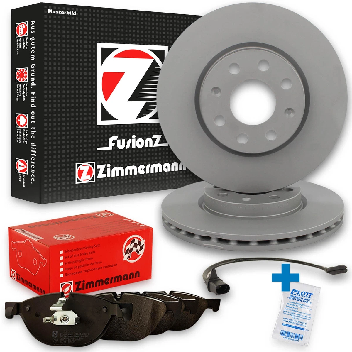 Гальмівні диски та колодки Zimmermann для Renault Grand Scenic III